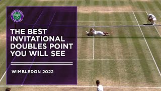 Hilarious Invitational Doubles Point Ends in Laughter | Wimbledon 2022