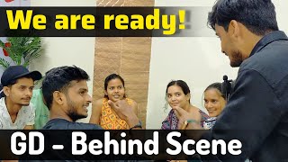Batch C during GD | Behind scene|Group Discussion |Online vs offline study |English class in Lucknow