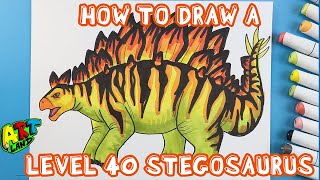 How to Draw a LEVEL 40 STEGOSAURUS