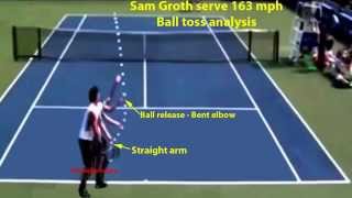 Sam Groth serve 163 mph – Ball toss analysis