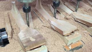 Guitars Headstock, Neck and Heel Production