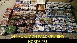 544 POKEMON PACK OPENING! - IT'S FINALLY TIME! - HORDE #3!!!