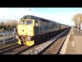 lms royal scot 46100 at sherburn in elmet railway station with the christmas white rose