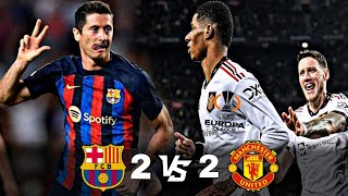Highlight Goal Barcelona 2 vs 2 Manchester United Europe league