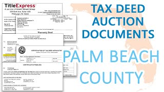 Palm Beach County - Locate all Info and Documents for Tax Deed Auction Excess Proceeds Claims