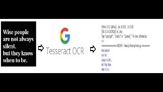 Google Tesseract OCR Extracting Text from an Image File