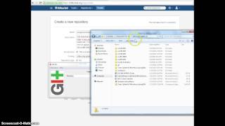 Use gitGUI to stage, commit, push code to bitbucket