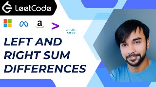 Left and RIght sum differences (LeetCode 2574) | Constant space solution