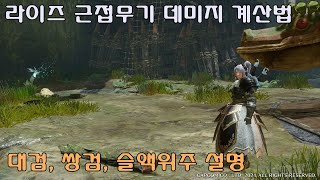 [MHR] 라이즈 근접무기군 데미지 계산법 (feat. 공격도핑 아이템 효과정리)