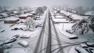 2 minutes ago USA,Oklahoma! Winter storm hits the region with heavy snowfall!