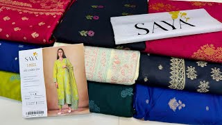 Saya Jacquard Collection 2024 | Saya Banarsi Jacquard | Saya Cotton Jacquard | Cloth Point