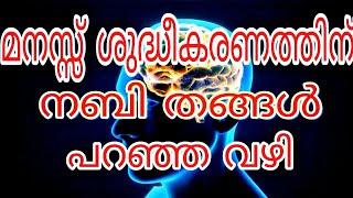 മനസ്സ് ശുദ്ധീകരിക്കാൻ നബി തങ്ങൾ പറഞ്ഞ മരുന്ന്  | manass | islamic speach malayalam