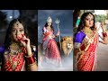 BTS My Life’s Most difficult Durga Mata Angry Look Create for Navratri with Heavy Jewellery