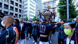 日本橋茅場町一丁目町会　神輿 渡御　速報！　山王神社例大祭 宵宮