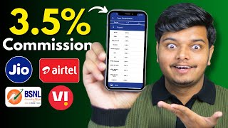 3.5% Cashback on Every Mobile Recharge? Best Recharge Commission App! 🔥