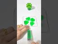 ⏪️reverse diy fourleaf clover squishy with nanotape🍀네잎클로버 말랑이 만들기 역재생 스퀴시 실리콘테이프 waterart