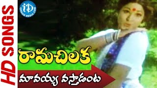 Mavayya Vastadanta Video Song - Rama Chilaka Movie || Chandra Mohan || Vanisri || Sathyam