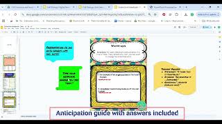 Digital Science Interactive Notebook Unit Plans Tutorial Upper Elementary & Middle School Teachers