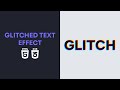 Glitch Text Effect | HTML & CSS Tutorial