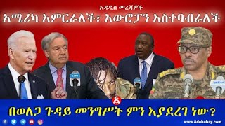 አሜሪካ አምርራለች፣ አውሮፓን አስተባብራለች፣ ለምዕራባውያኑ ዱላ እንዘጋጅ! || በወለጋ ጉዳይ መንግሥት ምን እያደረገ ነው?