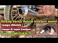 Cara Bersihkan Kerak Dalam Knalpot Motor || Tampa Knalpot Di Lepas