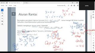 9. aturan rantai, notasi leibniz, turunan tingkat tinggi