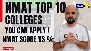 NMAT Top 10 Colleges, You Can apply! | NMAT Score vs Percentile!