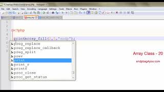 PHP ARRAY CLASS 20 || php array_fill function for web development || php expart class in bangla