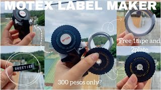 Motex Label Maker | SweetAihara