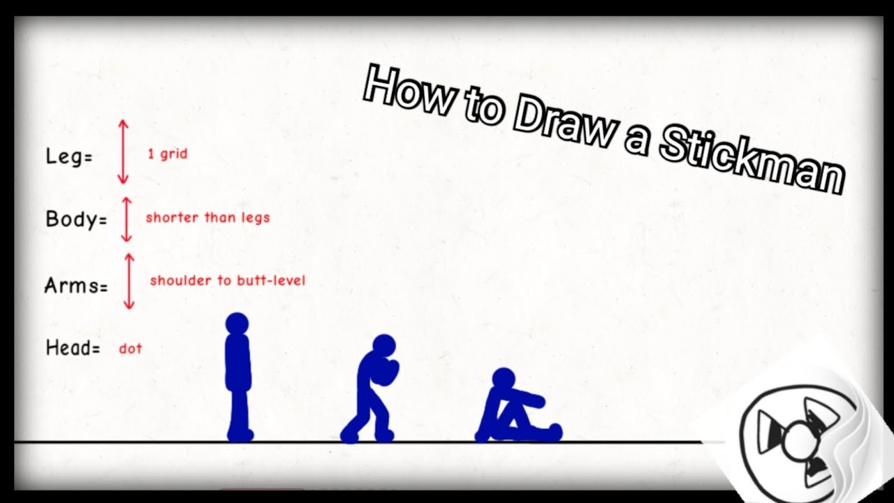 How To Draw A Stickman Properly Youtube