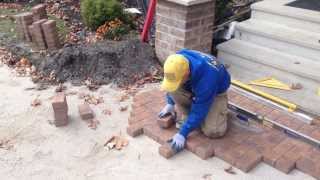 Holland Nicolock Interlocking Pavers Golden Brown Blend Herringbone Hardscape in Gettysburg, PA