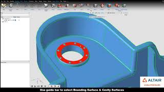 HyperWorks 2021: Geometry Editing, Plug Bounding Surfaces