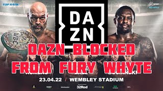 DAZN broadcast team BLOCKED from Fury Whyte #boxing #furywhyte