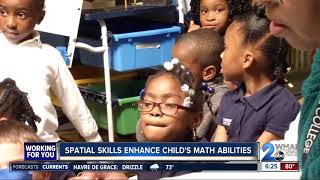 Spatial skills enhance child's math abilities