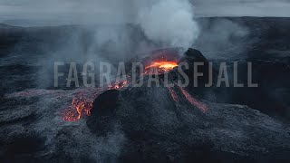 Drone Footage of Fagradalsfjall Volcano in Iceland