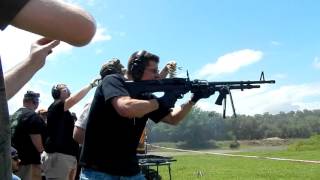 Full Auto suppressed MAC 10  \u0026 M60 belt fed offhand fun