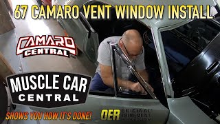 1967 Camaro OER Vent Window Installation! Check it out to learn something! #OER #camarocentral