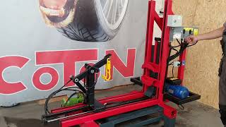 COTON COT-25 tyre unpacking machine - FOR NEW TYRES! - instructional video