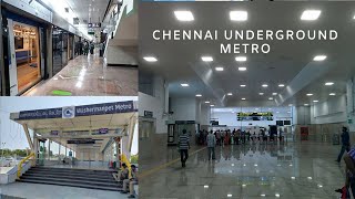 Chennai Underground Metro Travel - Thirumangalam to Washermanpet via Chennai Central