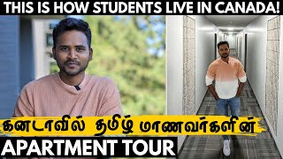 Student Accommodation Tour in Canada | How much do students Pay for Rental in Canada? Canada Tamil