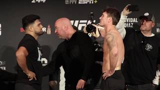 Kelvin Gastelum vs. Darren Till Face Off | UFC 244 Ceremonial Weigh-Ins