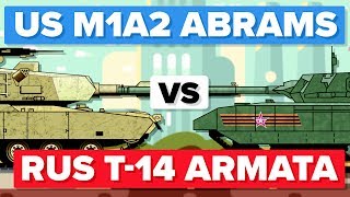 American M1 (M1A2) Abrams vs Russian T-14 Armata - Main Battle Tank / Military Comparison
