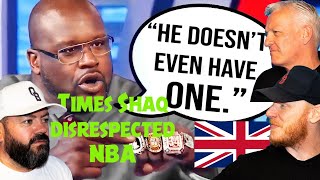 Times Shaq DISRESPECTED NBA Players REACTION!! | OFFICE BLOKES REACT!!