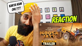 REACTION on MOOSA JATT (Official Trailer) Sidhu Moose Wala | Sweetaj Brar | Sanmeet Singh