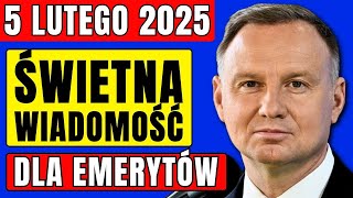 🔵 5 LUTEGO! EMERYCI SKACZĄ Z RADOŚCI! 👉 ZUS OGŁOSIŁ SZCZEGÓŁY 13. I 14. EMERYTURY W 2025 ROKU! ✅