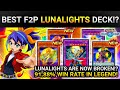 BEST F2P LUNALIGHTS DECK!? | INSANE 91.88% WIN RATE IN LEGEND! NEW CARDS & SKILL![Yugioh Duel Links]