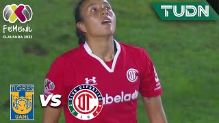 ¡CRUCE MILAGROSO! Toluca intenta | Tigres 0-0 Toluca | Liga Mx Femenil - CL2023 J4 | TUDN