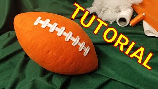 Sewing american football ball