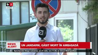 ANCHETĂ DUPĂ DECESUL JANDARMULUI LA AMBASADA TURKMENISTANULUI_Știri B1TV_17 iunie 2024