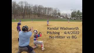 Kendal Wadsworth, 2022 Opening Day No-Hitter